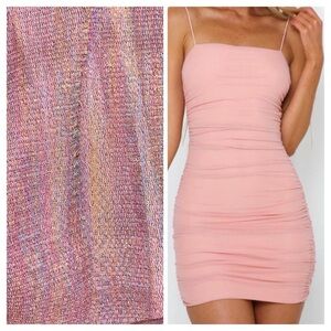 XS Hello Molly Pink (multicolored) Bodycon Mini Dress